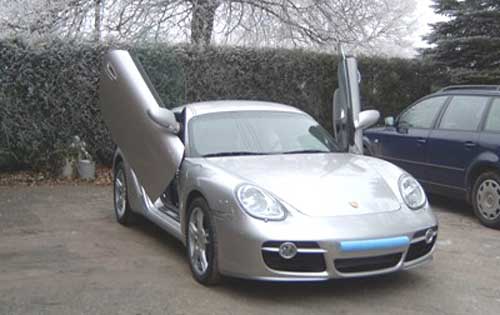 Cayman 2006+ BOLT ON LAMBO DOORS - VERTICAL DOORS  Cayman 2006+ BOLT ON LAMBO DOORS - VERTICAL DOORS